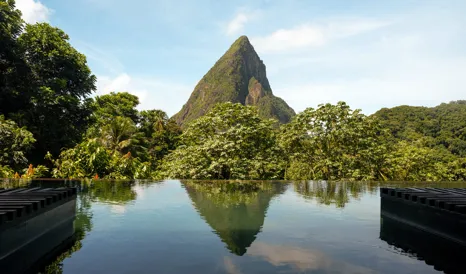 S Rabot Hotel From Hotel Chocolat Saint Lucia Caribbean